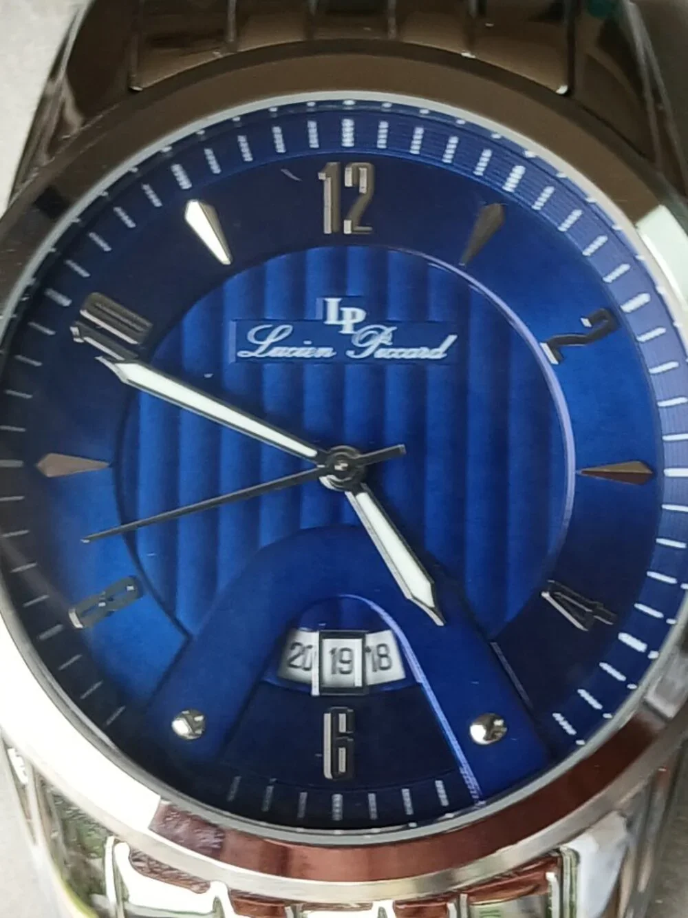 Lucien Piccard - NY Giants Blue and Steel Watch